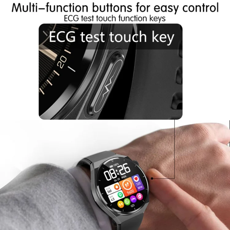 EDA0047027_B5.webp TK20 1.39 inch Silicone Band Smart Watch Supports ECG / Remote Families Care / Body Temperature Monitoring - Image 6