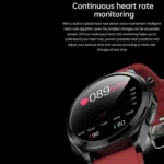TK22 1.39 inch IP67 Waterproof Leather Band Smart Watch Supports ECG / Non-invasive Blood Sugar - Image 12