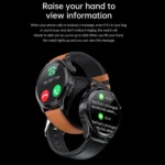 TK22 1.39 inch IP67 Waterproof Leather Band Smart Watch Supports ECG / Non-invasive Blood Sugar - Image 19