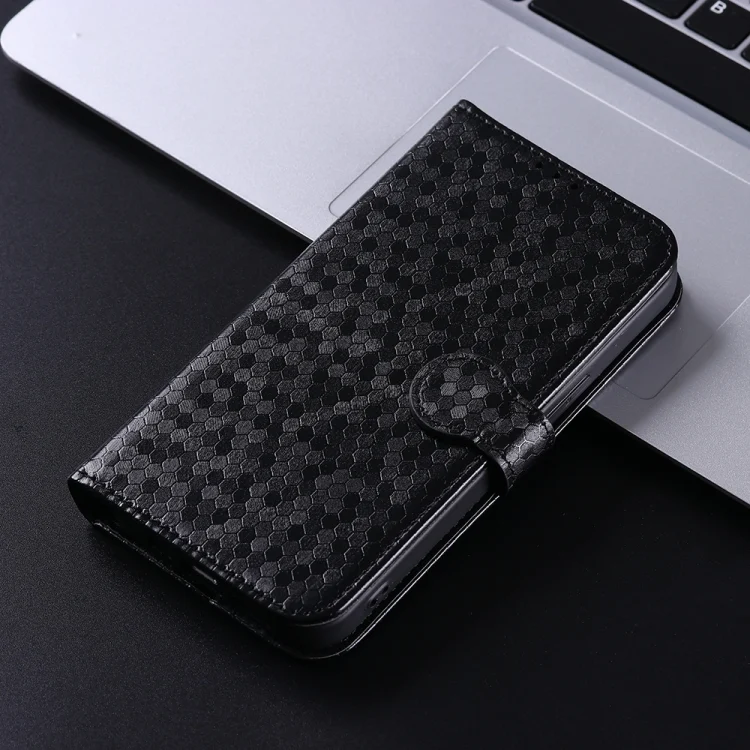 EDA004739612A_1.webp Honeycomb Dot Texture Leather Phone Case, For Xiaomi 14 Ultra, For Xiaomi Redmi 13C / Poco C65, For Xiaomi 14 Pro, For Xiaomi Redmi Note 13 Pro+ 5G - Image 2