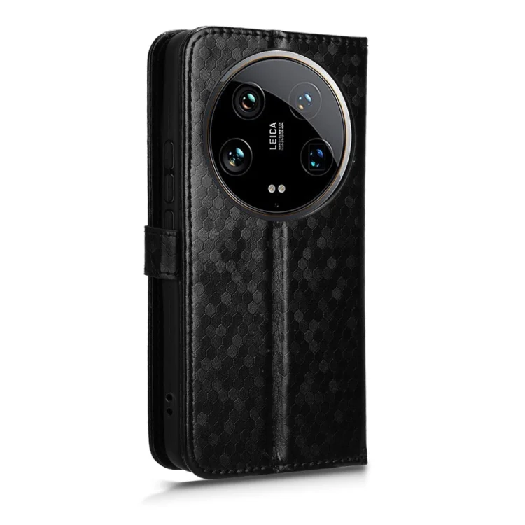 EDA004739612A_3.webp Honeycomb Dot Texture Leather Phone Case, For Xiaomi 14 Ultra, For Xiaomi Redmi 13C / Poco C65, For Xiaomi 14 Pro, For Xiaomi Redmi Note 13 Pro+ 5G - Image 4