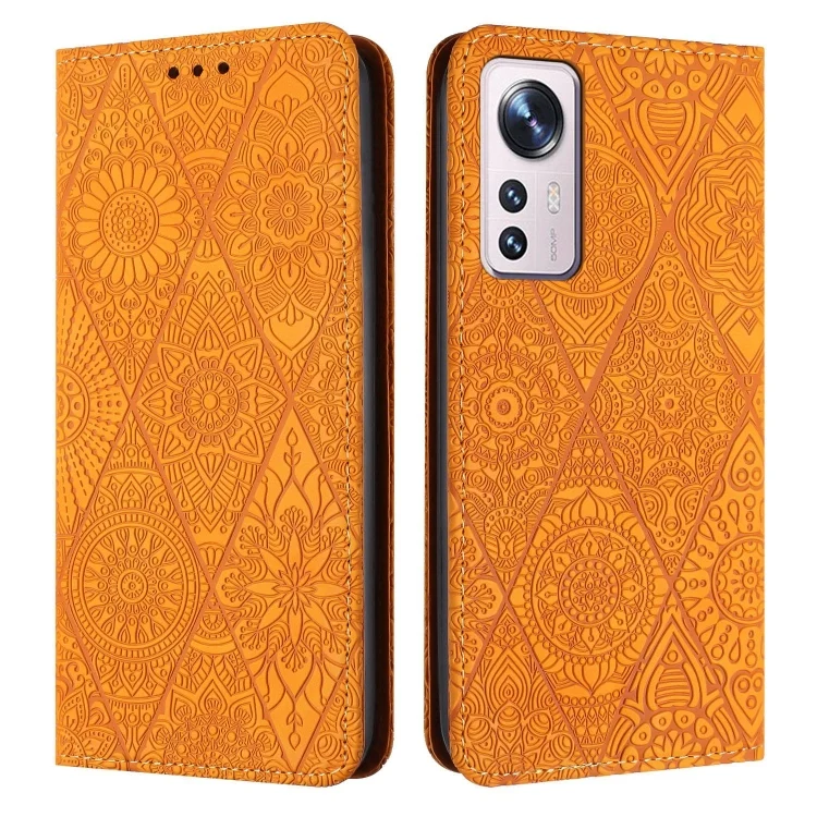 Ethnic Embossed Adsorption Leather Phone Case, For Xiaomi 12 Lite, For Redmi Note 11 4G, For Xiaomi Redmi 9C / 10A, For Xiaomi Redmi 10C