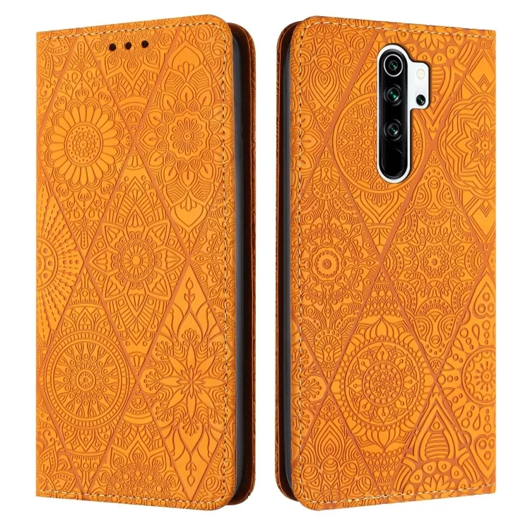 Ethnic Embossed Adsorption Leather Phone Case, For Xiaomi Redmi 9, For Redmi Note 9, For Redmi Note 9 Pro, For Redmi Note 8T