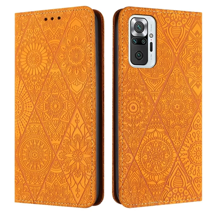 Ethnic Embossed Adsorption Leather Phone Case, For Redmi Note 10 Pro, For Redmi Note 10 4G, For Xiaomi Redmi 9T, For Xiaomi Redmi 9A