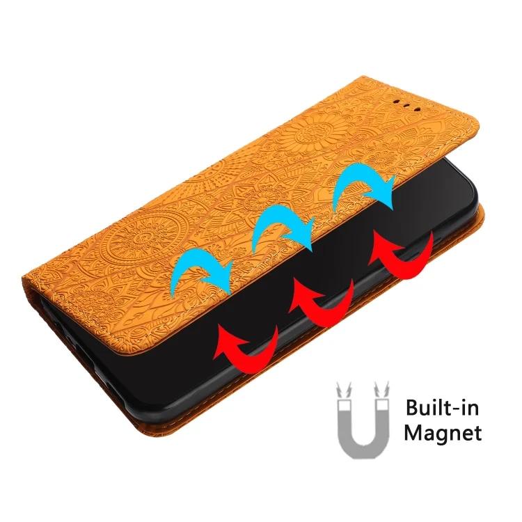 EDA004741732A_5.webp Ethnic Embossed Adsorption Leather Phone Case, For Xiaomi Redmi 13 4G, For Xiaomi Redmi Note 13 5G, For Xiaomi Redmi 13C, For Xiaomi Redmi Note 13 Pro 5G - Image 6