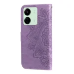 7-petal Flowers Embossing Leather Phone Case - Image 3