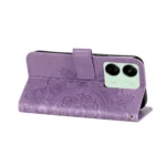 7-petal Flowers Embossing Leather Phone Case - Image 5