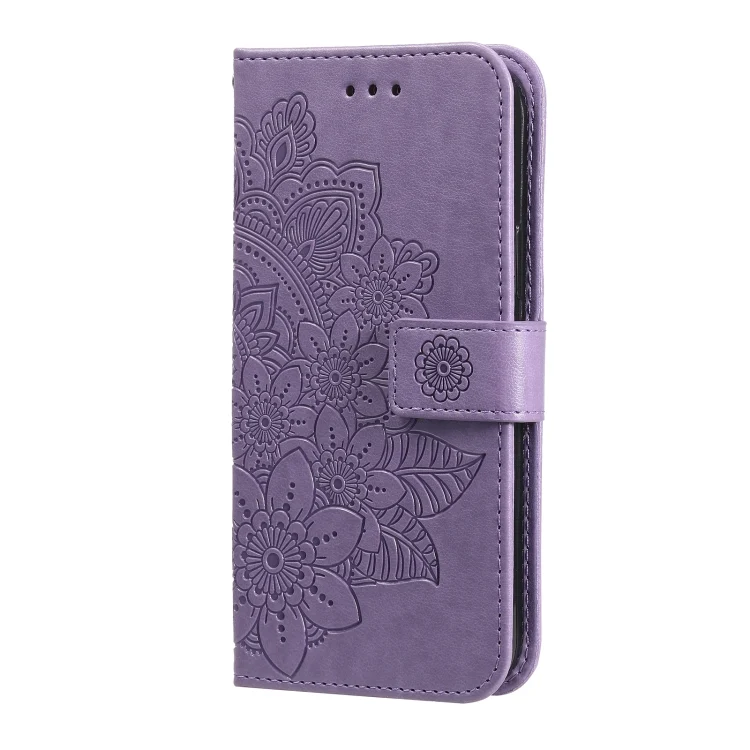 EDA004754708A_2.webp 7-petal Flowers Embossing Leather Phone Case - Image 3