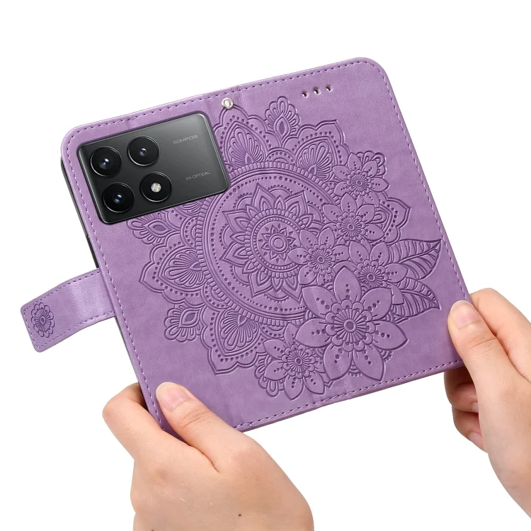 EDA004754708A_6.webp 7-petal Flowers Embossing Leather Phone Case - Image 7