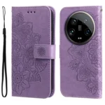 7-petal Flowers Embossing Leather Phone Case