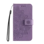 7-petal Flowers Embossing Leather Phone Case - Image 2