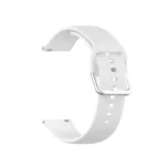 22mm Universal Silver Buckle Silicone Replacement Wrist Strap - Image 3