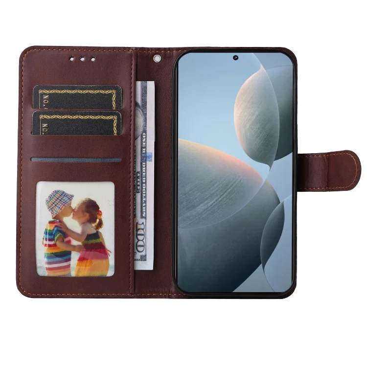 EDA004755609A_3.webp Classic Calf Texture Flip Leather Phone Case, For Xiaomi Redmi K70E, For Xiaomi 14 Ultra, For Xiaomi 14 Pro, For Xiaomi 14 - Image 4