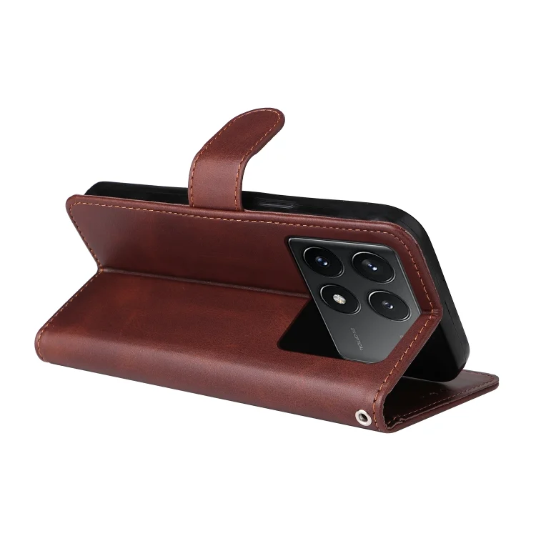 EDA004755609A_4.webp Classic Calf Texture Flip Leather Phone Case, For Xiaomi Redmi K70E, For Xiaomi 14 Ultra, For Xiaomi 14 Pro, For Xiaomi 14 - Image 5