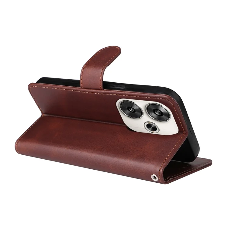EDA004755617A_4.webp Classic Calf Texture Flip Leather Phone Case, For Xiaomi Poco F6, For Xiaomi Redmi A3, For Xiaomi Redmi Note13 Pro 4G Global/Poco M6 Pro 4G, For Xiaomi Redmi Note13 4G - Image 5