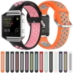 For Fitbit Versa 2 / Versa / Versa Lite / Blaze 23mm Sports Two Colors Silicone Replacement Strap Watchband - Image 2