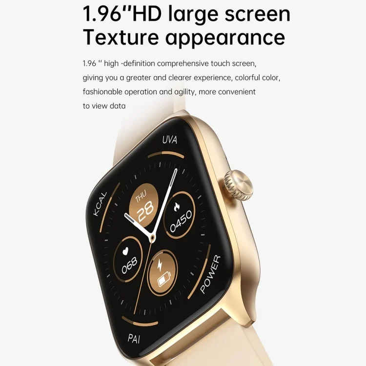 EDA0047670_B1.webp T19 Pro 1.96 inch IP67 Waterproof Silicone Band Smart Watch, Supports Dual-mode Bluetooth Call / Heart Rate Monitoring - Image 2