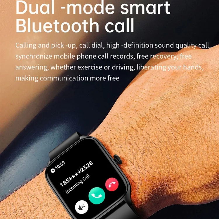 EDA0047670_B12.webp T19 Pro 1.96 inch IP67 Waterproof Silicone Band Smart Watch, Supports Dual-mode Bluetooth Call / Heart Rate Monitoring - Image 13