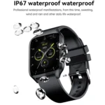 T19 Pro 1.96 inch IP67 Waterproof Silicone Band Smart Watch, Supports Dual-mode Bluetooth Call / Heart Rate Monitoring - Image 4