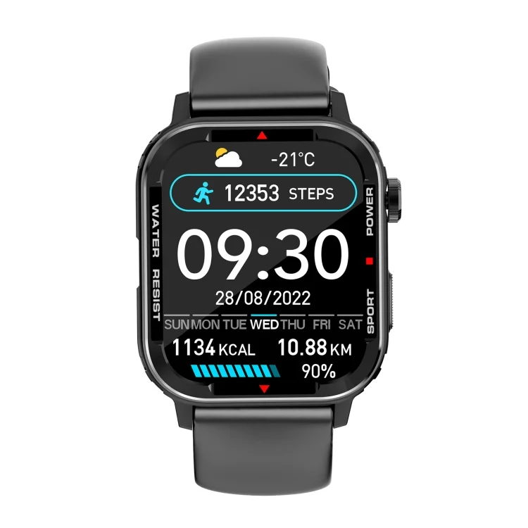 EDA004789101A_1.webp G96 1.85 inch HD Square Screen Rugged Smart Watch Support Bluetooth Calling/Heart Rate Monitoring/Blood Oxygen Monitoring - Image 9