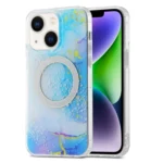 Dual-side IMD Marble Magsafe Phone Case, For iPhone 15 Plus, For iPhone 14 Pro Max