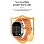 WS-E9 Ultra 2.2 inch IP67 Waterproof Silicone Band Smart Watch, Support Heart Rate / NFC - Image 4