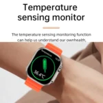 WS-E9 Ultra 2.2 inch IP67 Waterproof Ocean Silicone Band Smart Watch, Support Heart Rate / NFC - Image 17