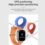 WS-E9 Ultra 2.2 inch IP67 Waterproof Ocean Silicone Band Smart Watch, Support Heart Rate / NFC - Image 9