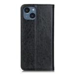 Magnetic Crazy Horse Texture Horizontal Flip Leather Phone Case, For iPhone 15 - Image 3