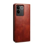 Oil Wax Crazy Horse Texture Leather Phone Case, For vivo S17e, For vivo Y78 5G - Image 3
