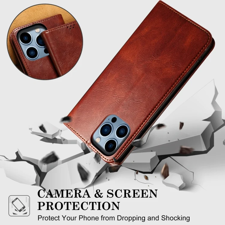 EDA004835021A_7.webp Oil Wax Crazy Horse Texture Leather Phone Case, For vivo Y19s 4G, For vivo X200, For vivo X200 Pro mini, For vivo X200 Pro, For vivo V40 Lite 4G IDN / 5G IDN - Image 8