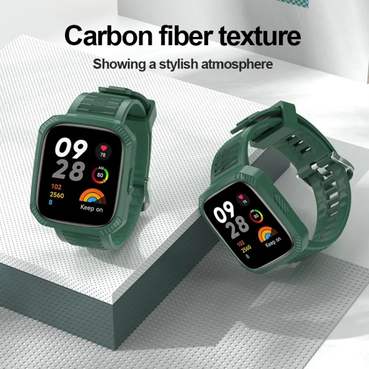 EDA0048422_B4.webp Carbon Fiber Texture Integrated Silicone Watch Band - Image 5
