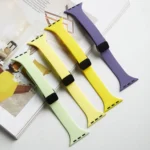Magnetic Buckle Slim Silicone Watch Band, For Apple Watch Series 9 41mm - Image 3
