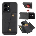 Double Buckle Card Slots Magnetic Phone Case, For Xiaomi Redmi Note 12 4G Global, For Xiaomi Redmi Note 12 Turbo/Poco F5, For Xiaomi Redmi Note 12S 4G, For Xiaomi Redmi K40S / Poco F4
