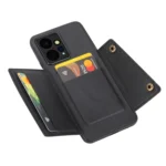 Double Buckle Card Slots Magnetic Phone Case, For Xiaomi Redmi Note 12 4G Global, For Xiaomi Redmi Note 12 Turbo/Poco F5, For Xiaomi Redmi Note 12S 4G, For Xiaomi Redmi K40S / Poco F4 - Image 3