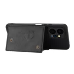 Double Buckle Card Slots Magnetic Phone Case, For Xiaomi Redmi Note 12 4G Global, For Xiaomi Redmi Note 12 Turbo/Poco F5, For Xiaomi Redmi Note 12S 4G, For Xiaomi Redmi K40S / Poco F4 - Image 4