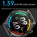 ET450 1.39 inch IP67 Waterproof Silicone Band Smart Watch, Support ECG / Non-invasive Blood Glucose Measurement - Image 2