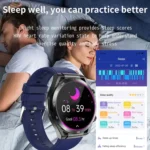 ET450 1.39 inch IP67 Waterproof Silicone Band Smart Watch, Support ECG / Non-invasive Blood Glucose Measurement - Image 8