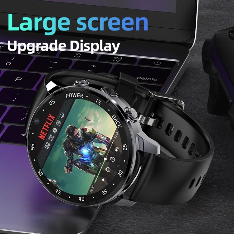 EDA004914101A_3.webp A3 1.43 inch IP67 Waterproof 4G Android 8.1 Smart Watch Support Face Recognition / GPS - Image 4