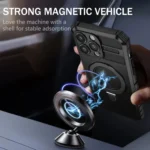MagSafe Magnetic Holder Phone Case, For iPhone 14 Pro, For iPhone 14 Pro Max, For iPhone 13 Pro Max - Image 2