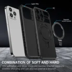 MagSafe Magnetic Holder Phone Case, For iPhone 14 Pro, For iPhone 14 Pro Max, For iPhone 13 Pro Max - Image 5