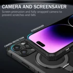 MagSafe Magnetic Holder Phone Case, For iPhone 14 Pro, For iPhone 14 Pro Max, For iPhone 13 Pro Max - Image 7