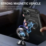 MagSafe Magnetic Holder Phone Case, For iPhone 13 Pro, For iPhone 13, For iPhone 12 - Image 2