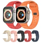 Dot Texture Fluororubber Watch Band, For Apple Watch 42mm, For Apple Watch 38mm - Image 2