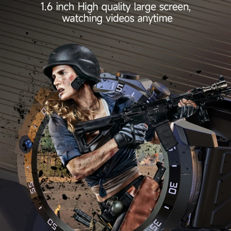 EDA0049202_B11.webp MT27 4G+64G 1.6 inch IP67 Waterproof 4G Android 8.1 Smart Watch Support Heart Rate / GPS - Image 12