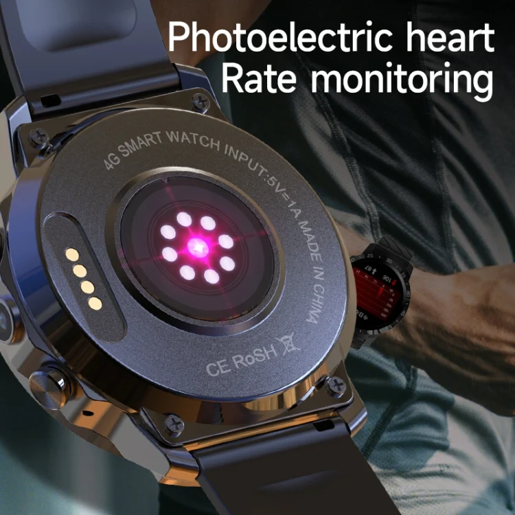 EDA0049202_B13.webp MT27 4G+64G 1.6 inch IP67 Waterproof 4G Android 8.1 Smart Watch Support Heart Rate / GPS - Image 14