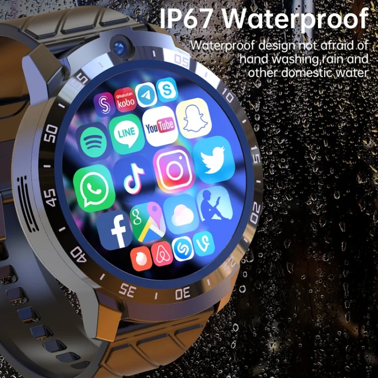 EDA0049202_B14.webp MT27 4G+64G 1.6 inch IP67 Waterproof 4G Android 8.1 Smart Watch Support Heart Rate / GPS - Image 15