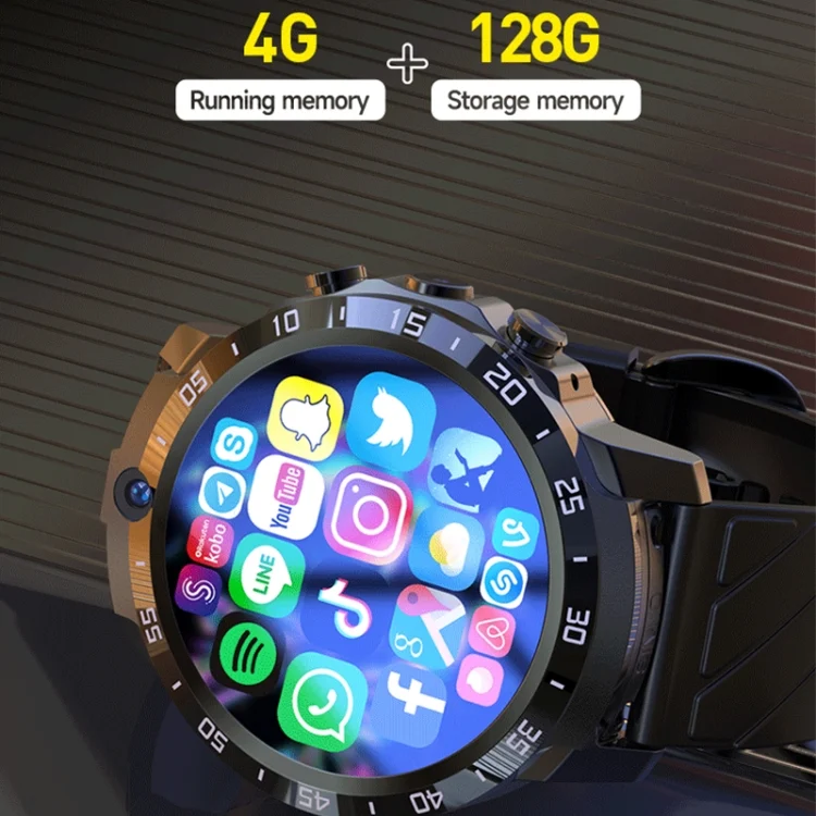 EDA0049202_B2.webp MT27 4G+64G 1.6 inch IP67 Waterproof 4G Android 8.1 Smart Watch Support Heart Rate / GPS - Image 3