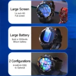 MT27 4G+64G 1.6 inch IP67 Waterproof 4G Android 8.1 Smart Watch Support Heart Rate / GPS - Image 5