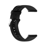 Solid Color Silicone Stainless Steel Silver Buckle Watch Band - Image 6